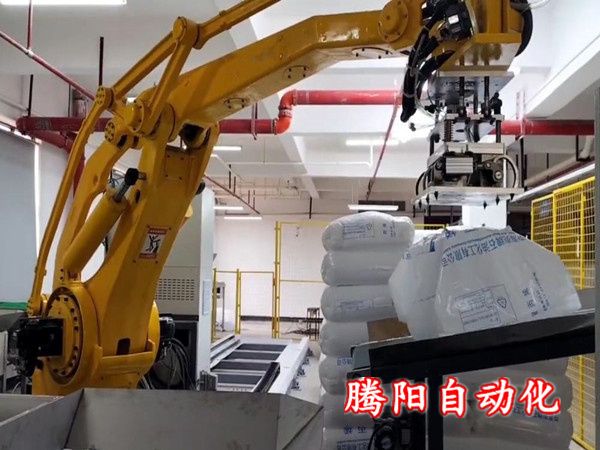 袋裝物料全自動拆包機器人無粉塵 外泄改善各種環(huán)境